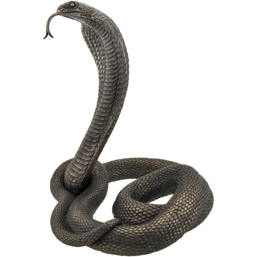 動物彫刻 大きなキングコブラ彫像 毒蛇スネーク 爬虫類カフェ