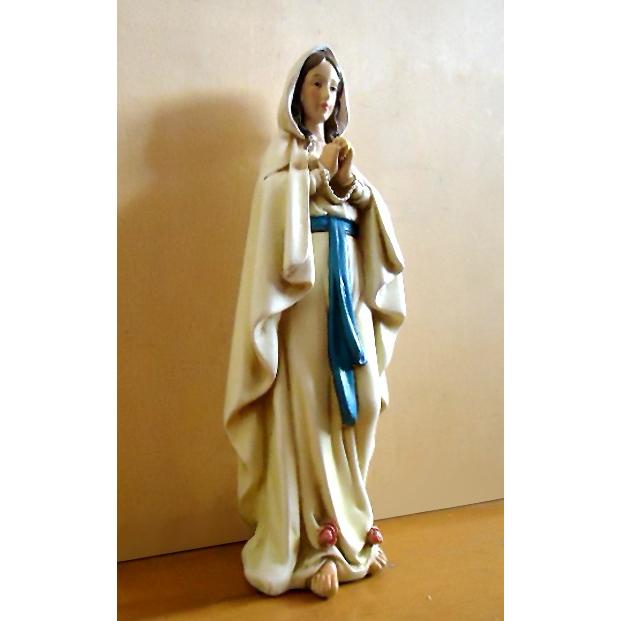 さ約15cm カトリック教会 ルルドの聖母マリア像 彫像/ 聖母の出現