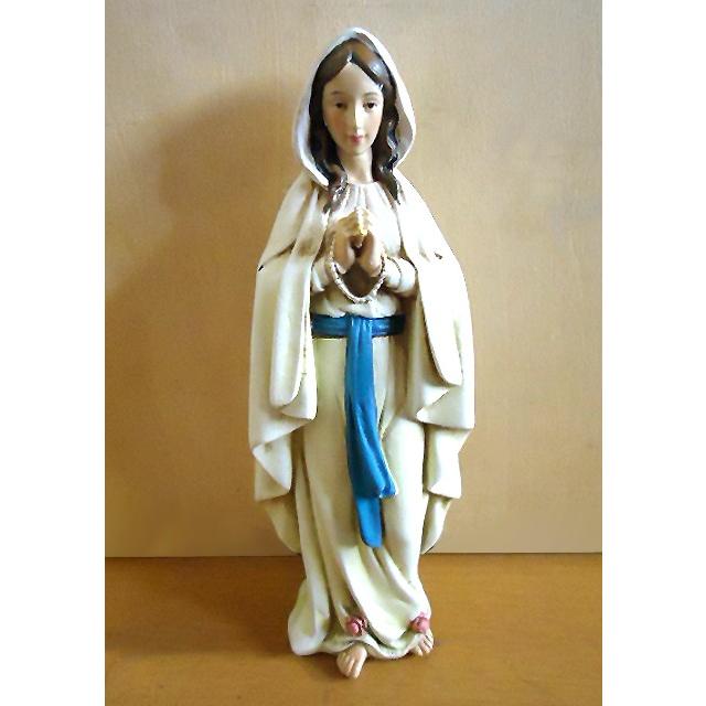さ約15cm カトリック教会 ルルドの聖母マリア像 彫像/ 聖母の