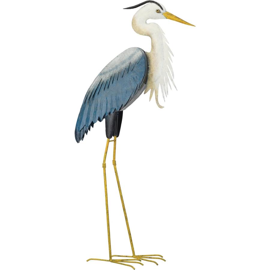 パティオ ガーデン用 アオサギ（青鷺）金属製彫像 庭園芝生置物装飾