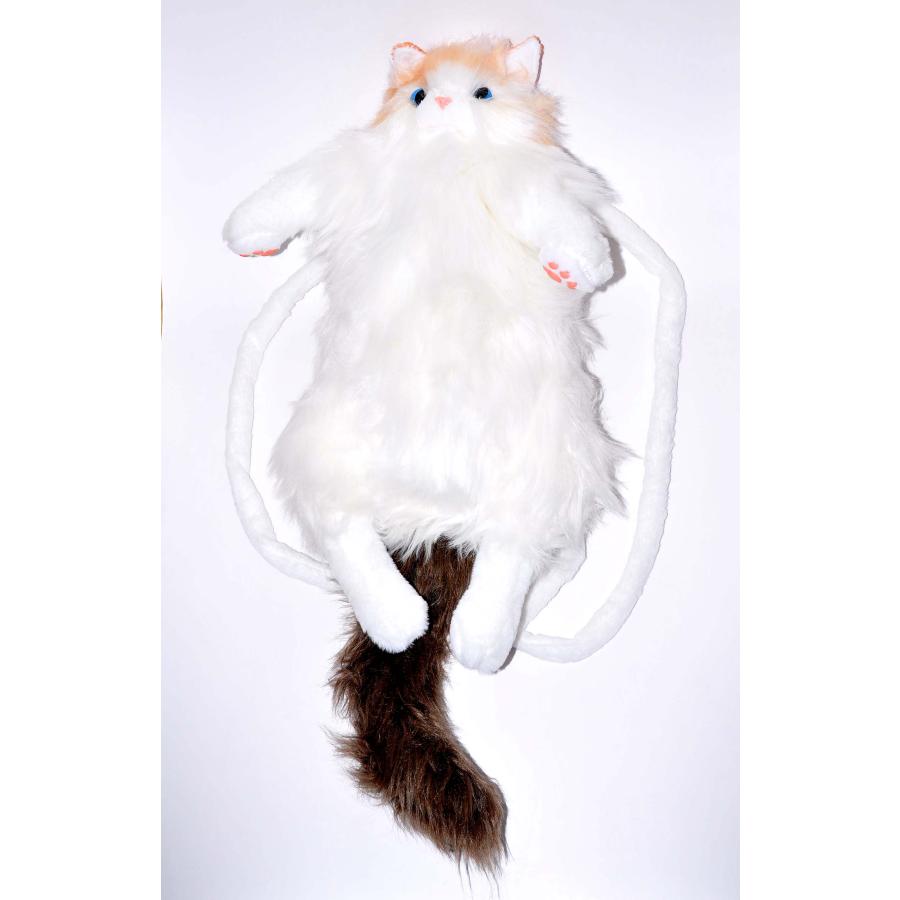 即納！ハンドメイド リアルな猫型リュック 猫のぬいぐるみペット好きな