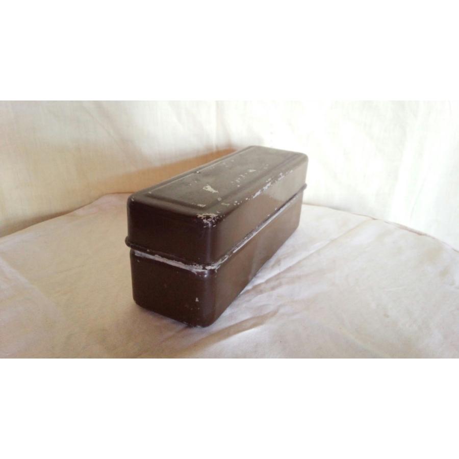 旧日本陸軍将校用（？）弁当箱（アルマイト製吊りなし）骨董品