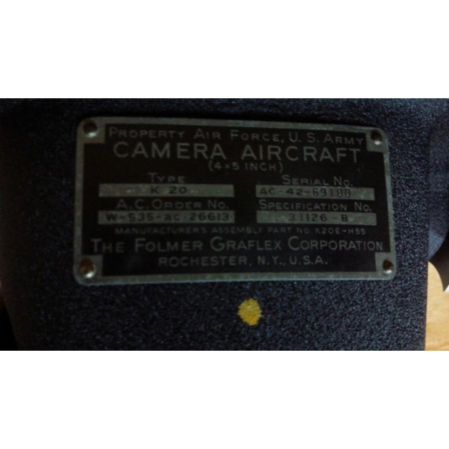 航空カメラ（米国製K-20型）骨董扱いの画像