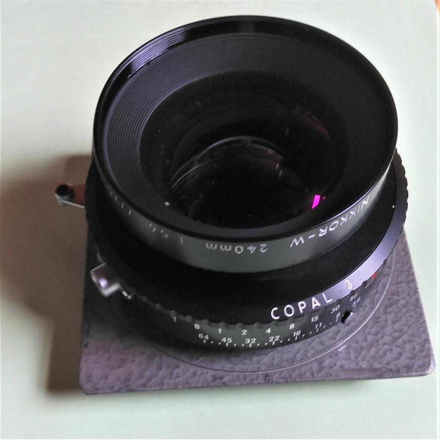 大判カメラ用ニコンレンズ ニッコールW240mm 1:5.6 コパル3 大判カメラ用ニコンレンズ ニッコールW240mm 1:5.6 コパル3