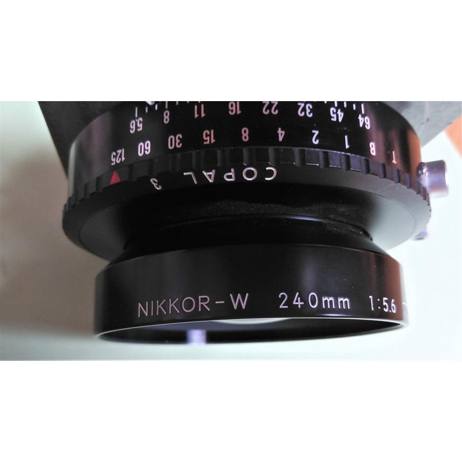 大判カメラ用ニコンレンズ ニッコールW240mm 1:5.6 コパル3 大判カメラ用ニコンレンズ ニッコールW240mm 1:5.6 コパル3