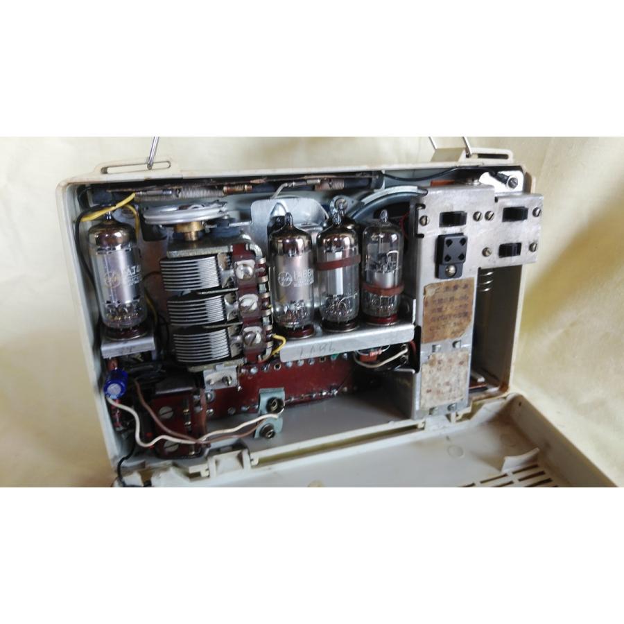 値下げ処分 古い5球電池真空管ラジオ スタンダードSR-540 中古