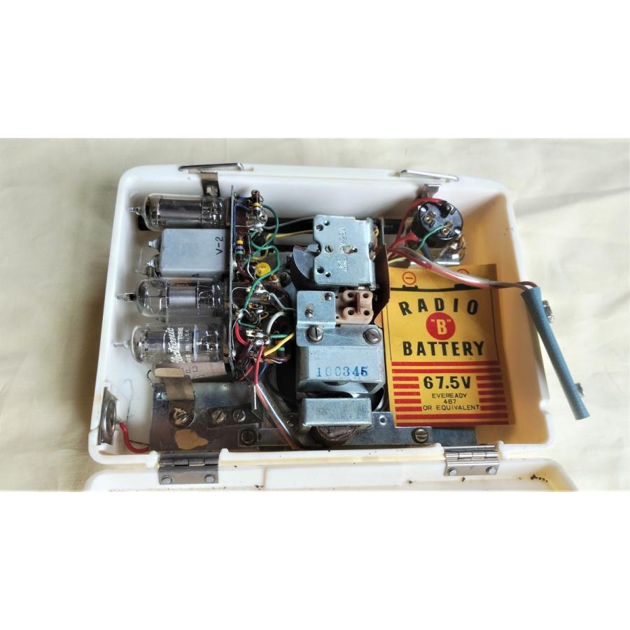 古い4球電池真空管ラジオ 米国コンチネンタル M-500 動作品中古 