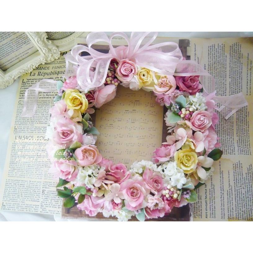 年中飾れる可愛いピンクのリース : ROMANTIC - 通販 - Yahoo!ショッピング