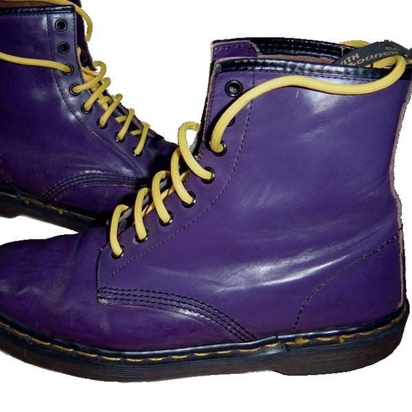 Dr Martens 英国製 ドクターマーチン 8eye Boots Purple 8ホール ブーツ 紫 紐イエロー Dm403 ロマンチックノイローゼyahoo 店 通販 Yahoo ショッピング
