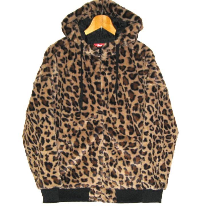 ROMANTIC NEUROSIS Leopard Faux Fur Hooded Jacket ロマンチック