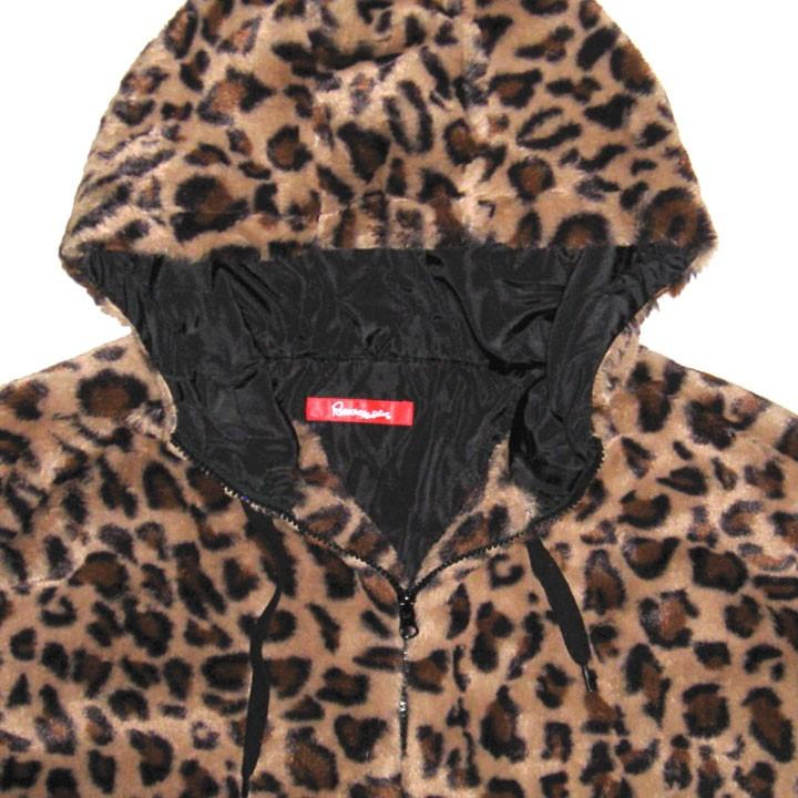 ROMANTIC NEUROSIS Leopard Faux Fur Hooded Jacket ロマンチック