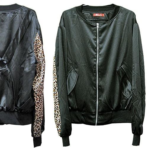 ROMANTIC NEUROSIS Parachute MA-1 Type Leopard Jacket Reissue