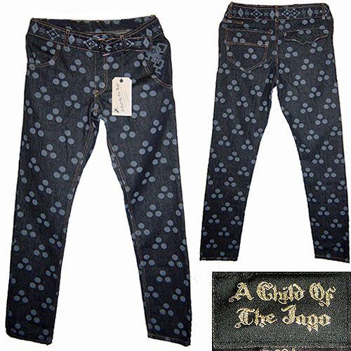 A Child Of The Jago パターン入りデニム 30 A Child Of The Jago Spot Native Belted Denim Jeans ア チャイルド