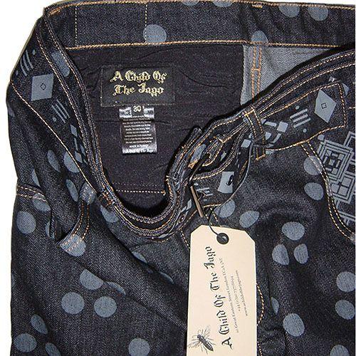 A Child Of The Jago パターン入りデニム 30 A Child Of The Jago Spot Native Belted Denim Jeans ア チャイルド