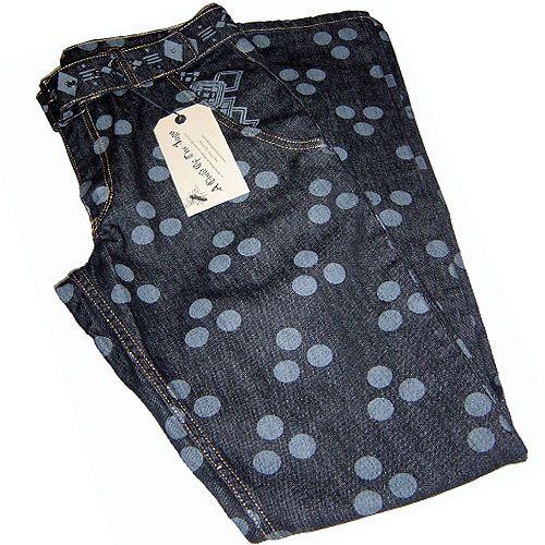A Child Of The Jago パターン入りデニム 30 A Child Of The Jago Spot Native Belted Denim Jeans ア チャイルド