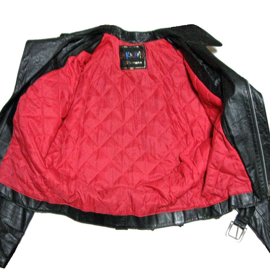 JOHNSONS LA ROCKA! VINTAGE Chainmail Leather biker jacket ラロッカ