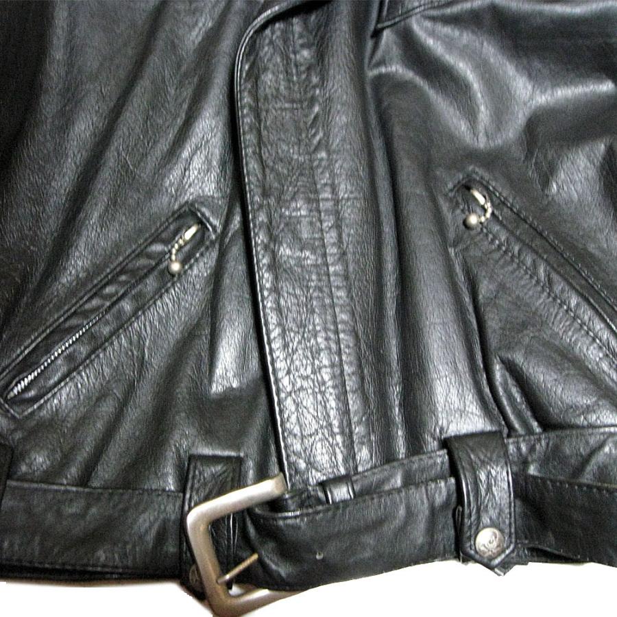 JOHNSONS LA ROCKA! VINTAGE Chainmail Leather biker jacket ラロッカ