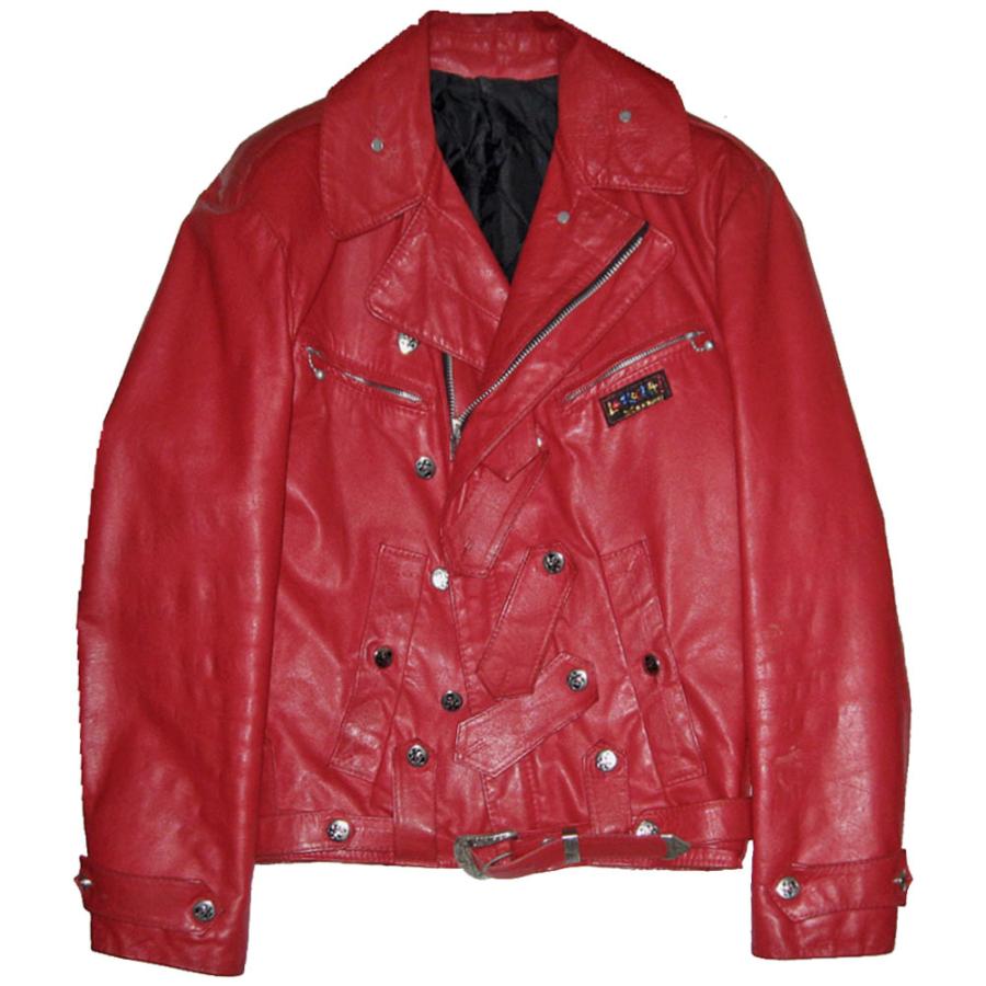 JOHNSONS・LA ROCKA! VINTAGE Biker Jacket RED ラロッカ JOHNSONS・LA ROCKA! VINTAGE Biker Jacket RED ラロッカ