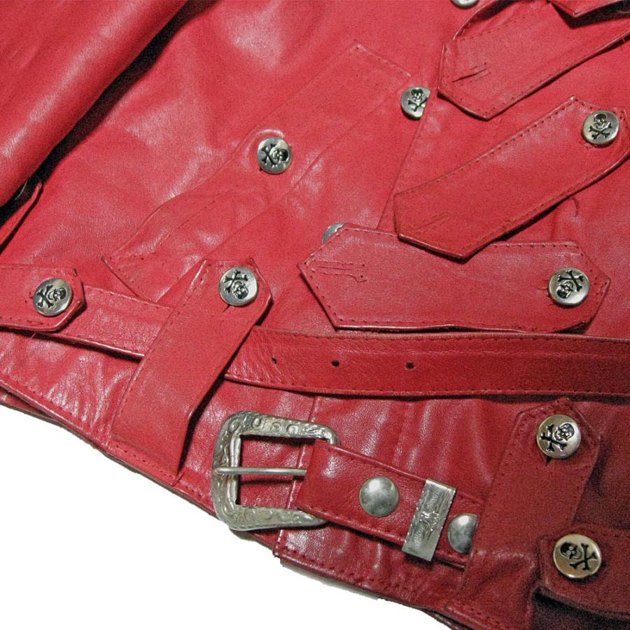 JOHNSONS・LA ROCKA! VINTAGE Biker Jacket RED ラロッカ JOHNSONS・LA ROCKA! VINTAGE Biker Jacket RED ラロッカ