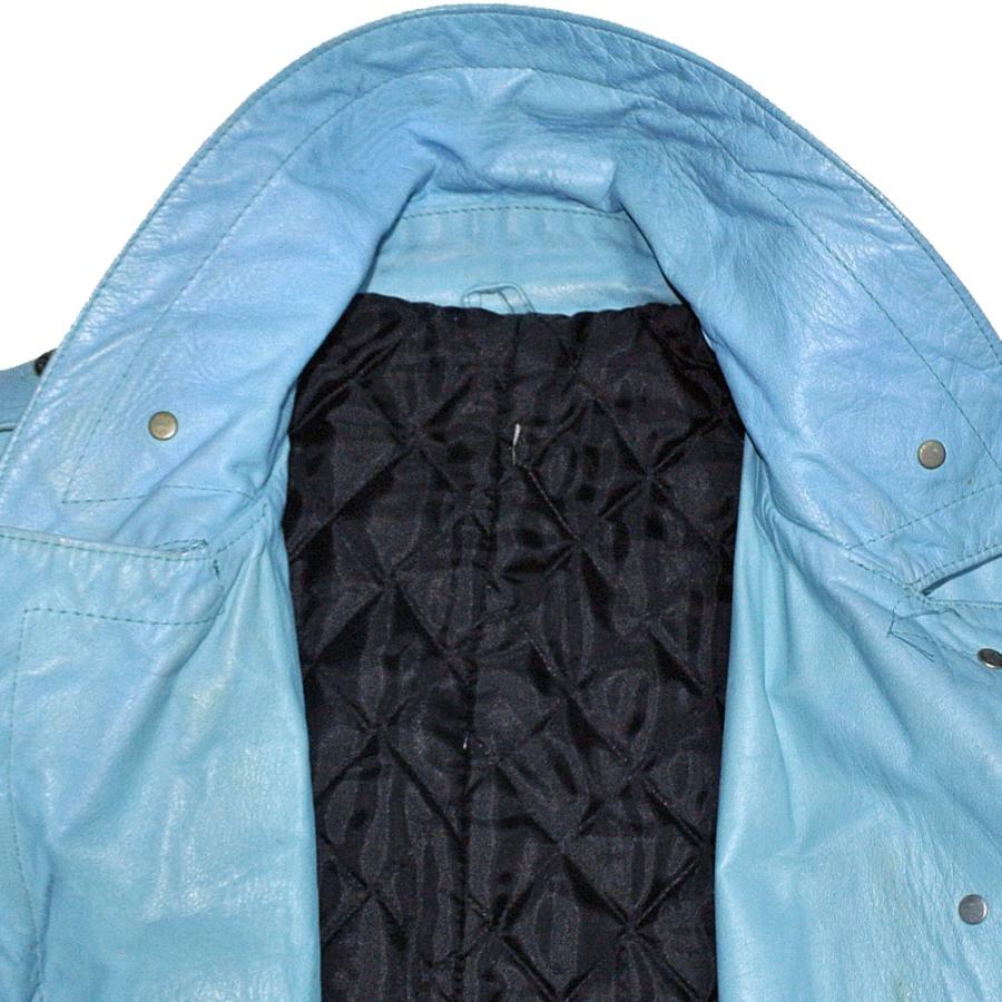 JOHNSONS/LA ROCKA ! VINTAGE Sleeveless Leather Biker Waistcoat