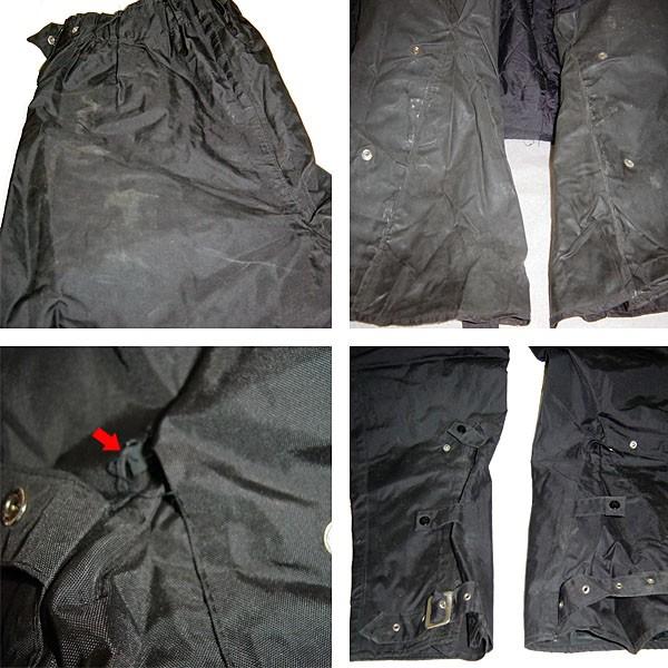 LEWIS LEATHERS VINTAGE Weather-Proofed Nylon Motorcycle Trousers ルイスレザー ナイロンパンツ 黒｜romanticneurosis｜04