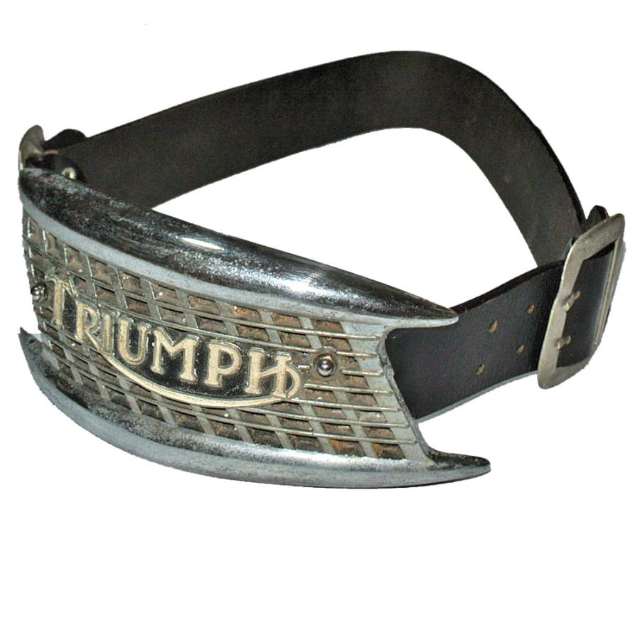 トライアンフ専用タンクベルト バイク triumph 英国 TRIUMPH TANK BADGE Vtg W-BUCKLE BELT FOR ROCKERS トライアンフ
