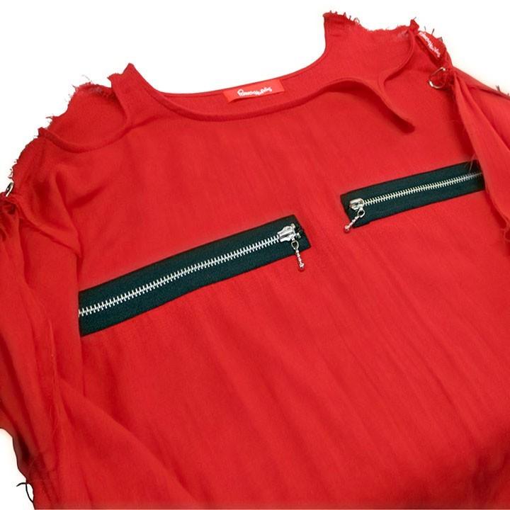 ROMANTIC NEUROSIS ロマンチックノイローゼ Muslin Top ZIP モスリン W