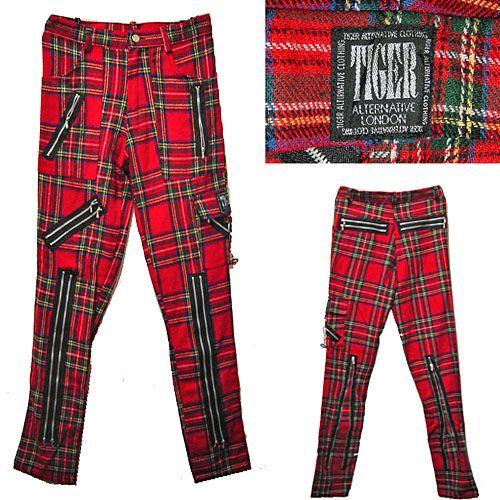 TIGER ALTERNATIVE LONDON ボンテージパンツ　　チェック Tiger of London タイガー オブ ロンドン チェック柄 ボンテージ