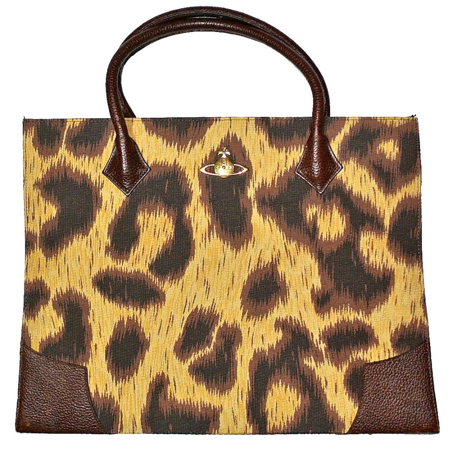 正規品【貴重ヴィンテージ】【廃盤】ヴィヴィアンレオパード柄パイル地ボストンバッグ Vivienne Westwood（ヴィヴィアンウエストウッド） Vivienne Westwood