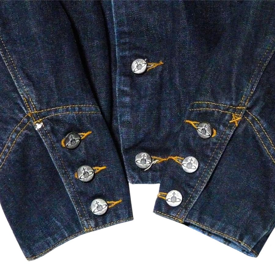 デニムジャケット Vivienne Westwood × Leeコラボ Anglomania VIVIENNE WESTWOOD ANGLOMANIA × LEE DENIM JACKET STORM