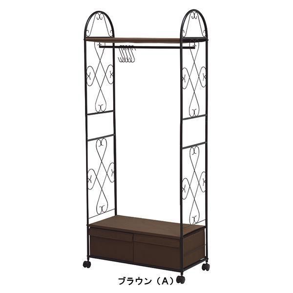 ロマンティックプリンセス 押入れ 収納式 ハンガーラック 収納 押入れ収納ラック ハンガーラック 衣類収納 | ハンガーラック(Aタイプ) ロマンティック
