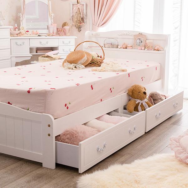 ベッド セミダブル セミダブルベッド | 収納付きすのこベッド