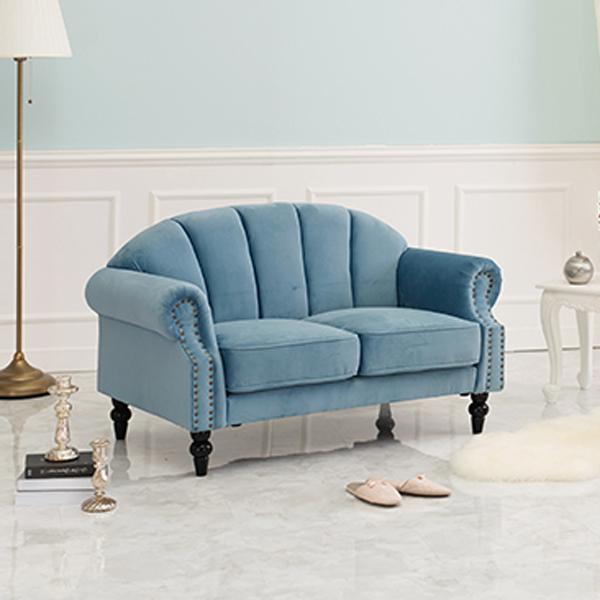 ロマプリ　クラシカルシェルソファ 直送】クラシカルシェルソファ（2人掛け）｜かわいいお姫様