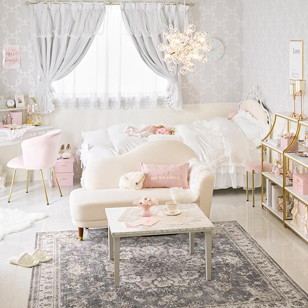 フォロー割【新品】 大人可愛い　アンティーク調 テーブル　姫系　ロマンティック 机・テーブル フォロー割【新品】 大人可愛い アンティーク調 テーブル