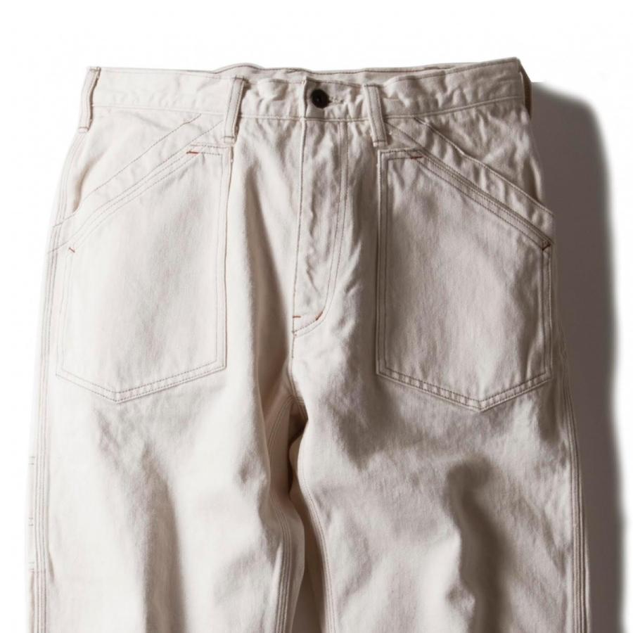 パンツ AT-DIRTY WORKERS ALL IVORY STRIPE パンツ AT-DIRTY WORKERS