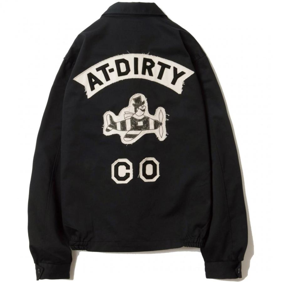 アットダーティ M.C ジャケット スイングトップ ブラック AT-DIRTY 