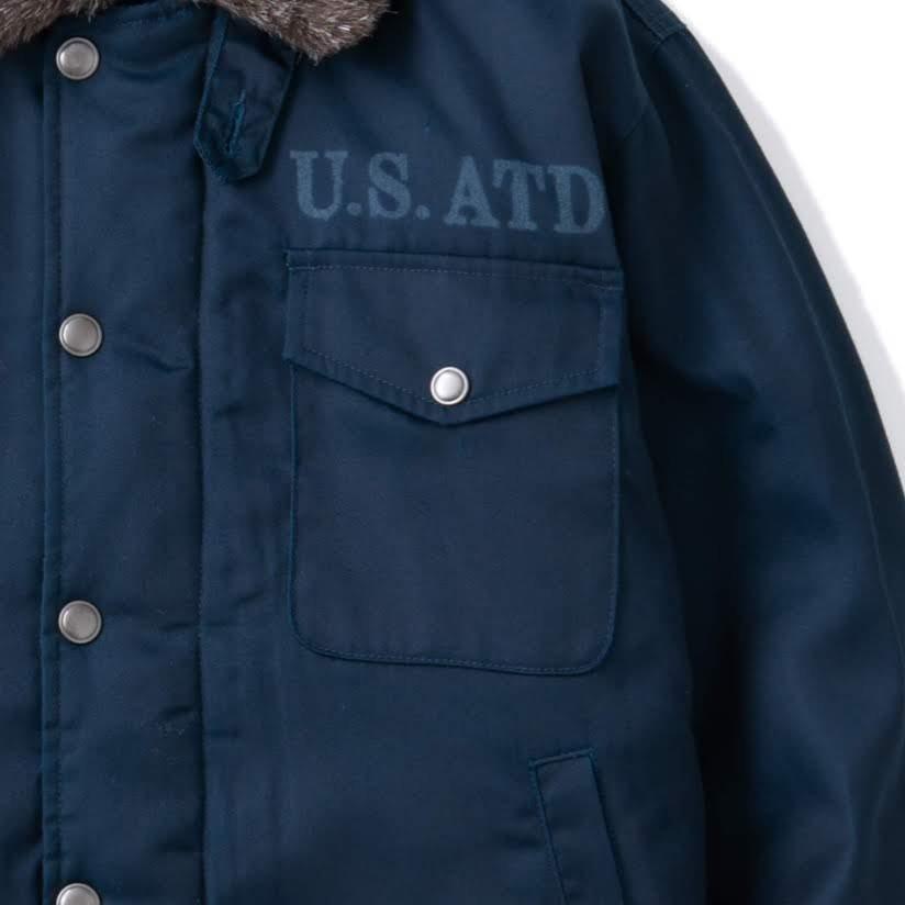 アットダーティ A2 デッキダウンジャケット ネイビー AT-DIRTY A2 DECK DOWN JACKET NAVY｜romeoscafe｜05