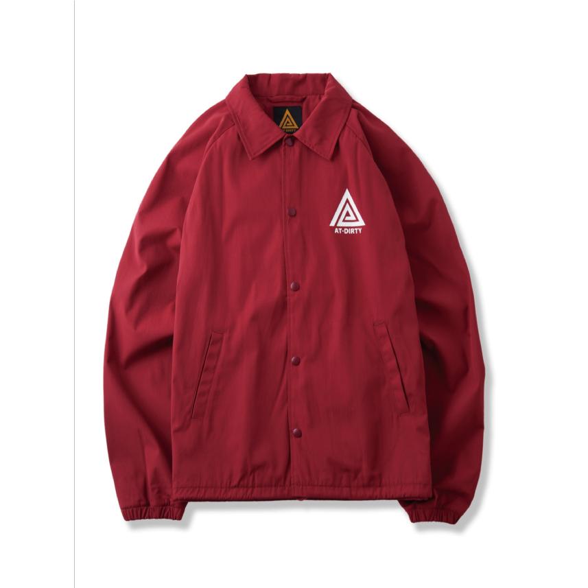 アットダーティ トライアングル コーチジャケット レッド AT-DIRTY