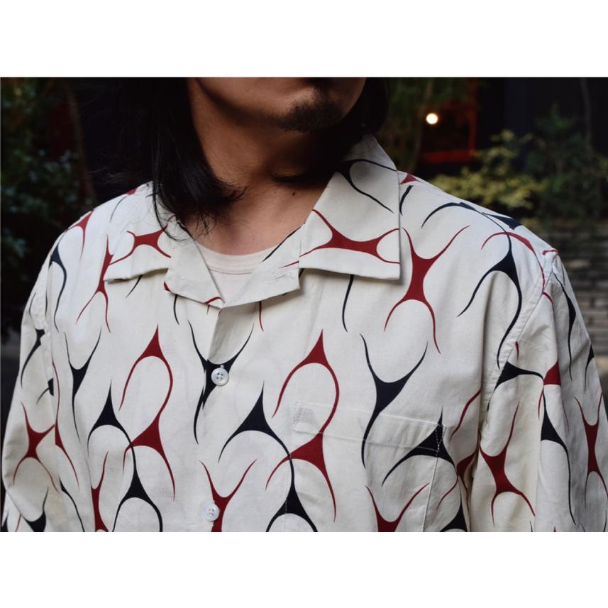 アットダーティ フレームス ロングスリーブ シャツ AT-DIRTY FLAMES L