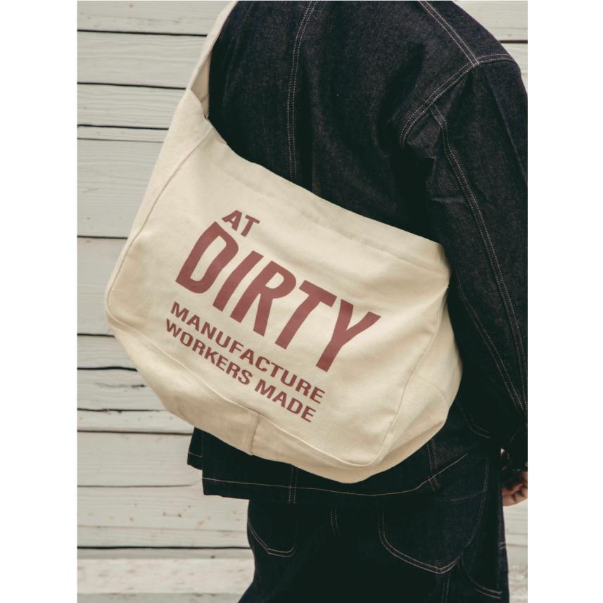 アットダーティ ニュースペーパー バッグ ナチュラル AT-DIRTY NEWS