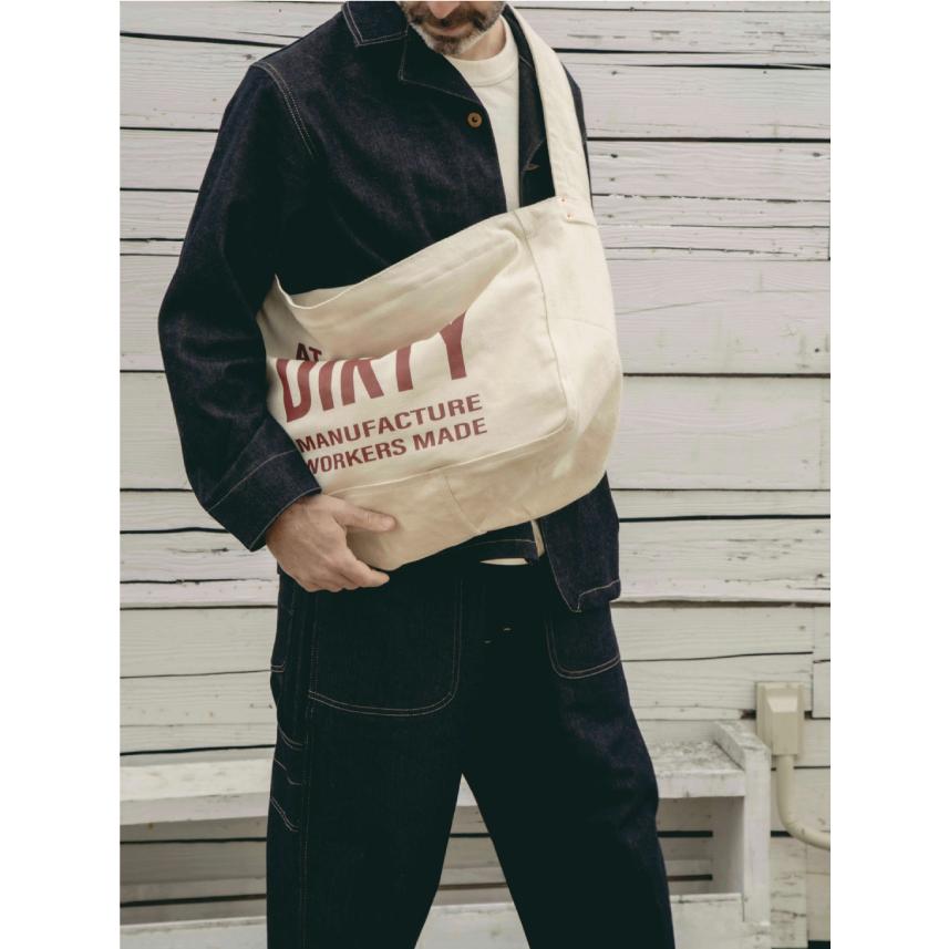 アットダーティ ニュースペーパー バッグ ナチュラル AT-DIRTY NEWS