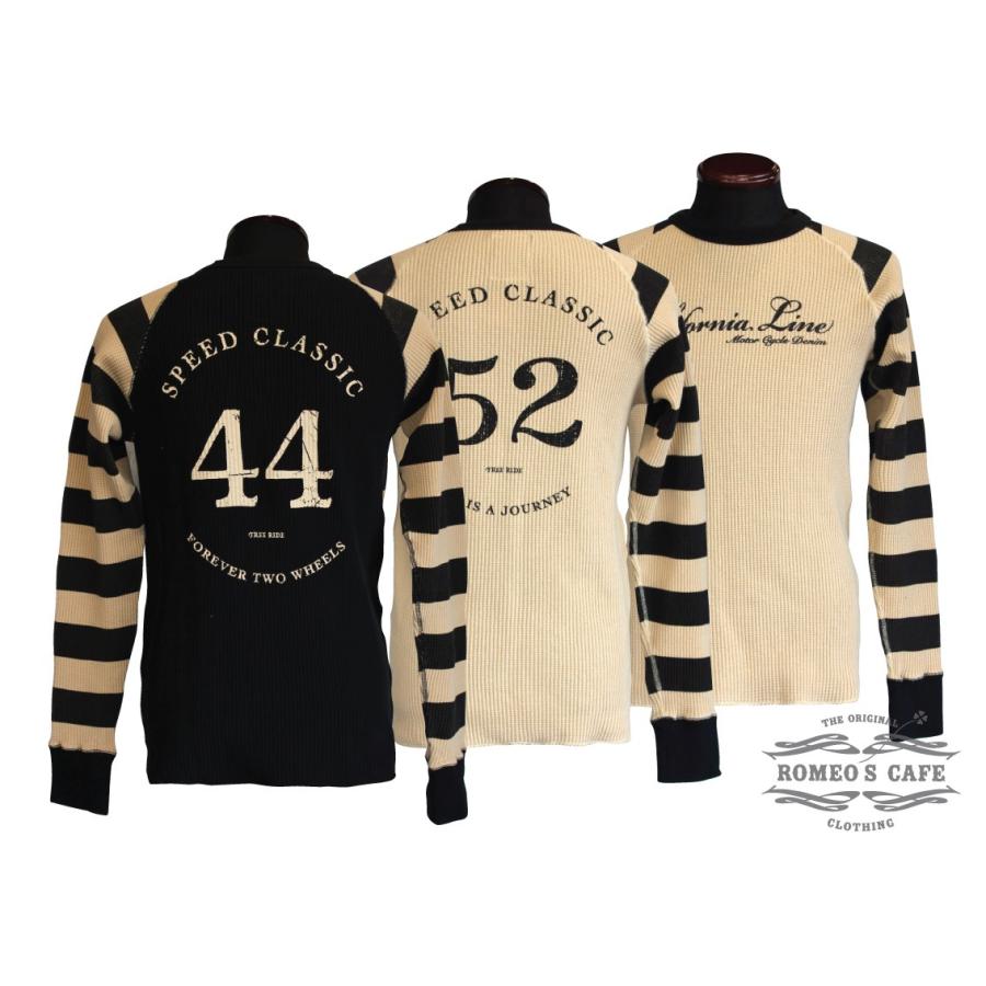 カリフォルニアライン ボーダー サーマル ロングスリーブTシャツ 
