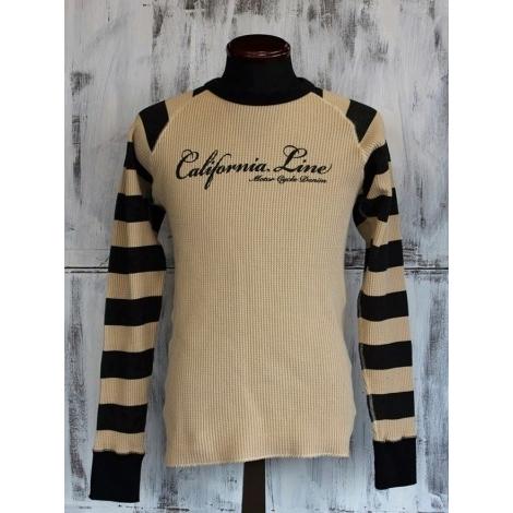 カリフォルニアライン ボーダー サーマル ロングスリーブTシャツ 