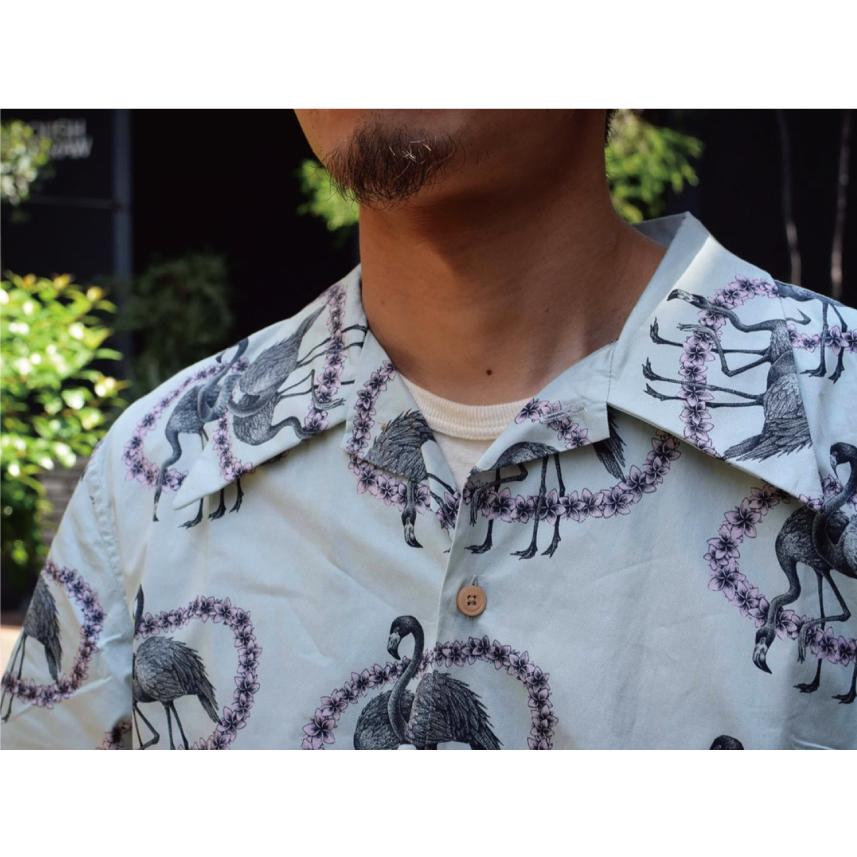 ドレスヒッピー フラミンゴ ハワイアン シャツ ショートスリーブ