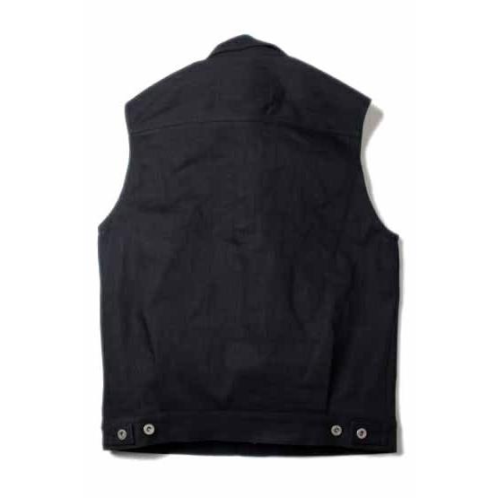 KIDILL 2025ss ブラックデニム　ベスト KIDILL(キディル) ニットベスト KIDILL ブラックデニム地 ベスト