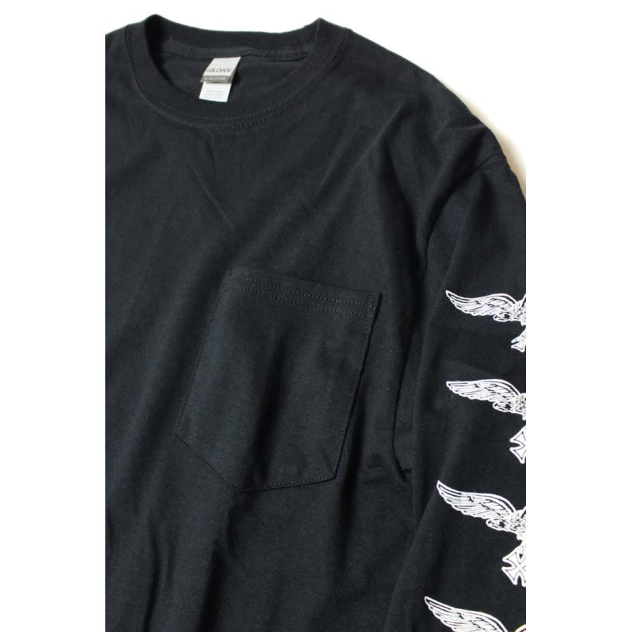 レッドテイル V-イーグル ロングスリーブ Tシャツ ブラック RED TAiL V