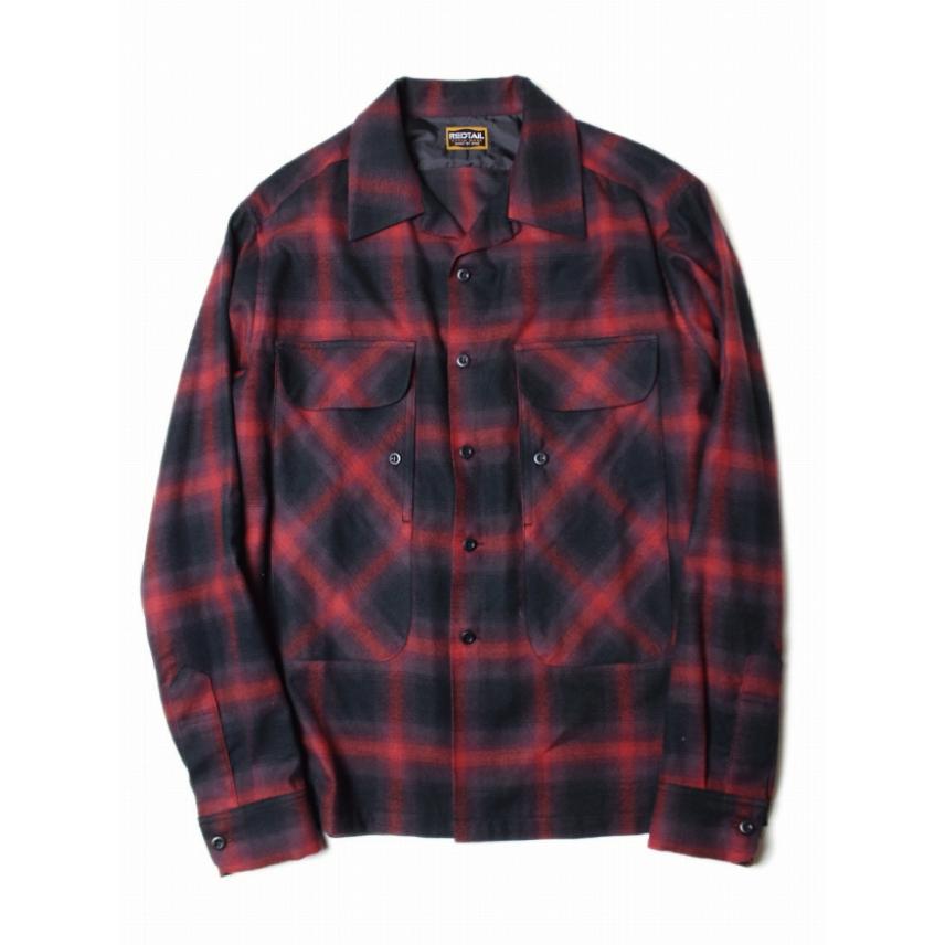 レッドテイル MOSS ロングスリーブ チェックシャツ 赤 RED TAiL L/S
