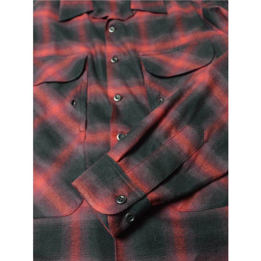 レッドテイル MOSS ロングスリーブ チェックシャツ 赤 RED TAiL L/S  