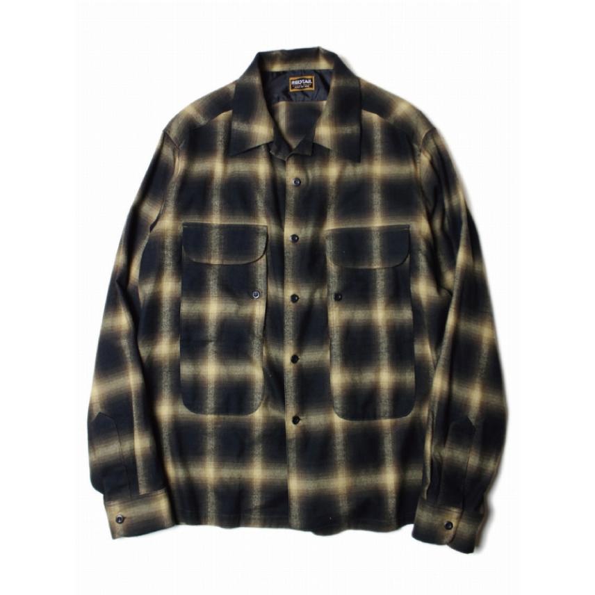 レッドテイル MOSS ロングスリーブ チェックシャツ イエロー RED TAiL 