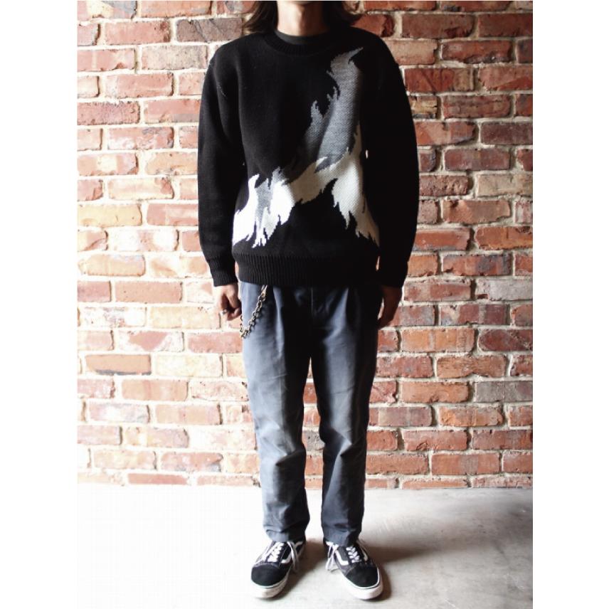 今季EVIL STARワッペンスタンドカラージャケット 黒 ユニセックス